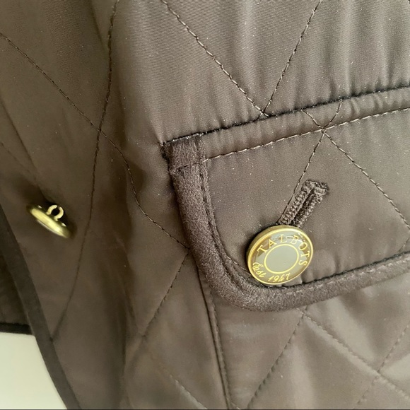 Talbots Brown Button Front Quilted Vest Small - Picture 3 of 4